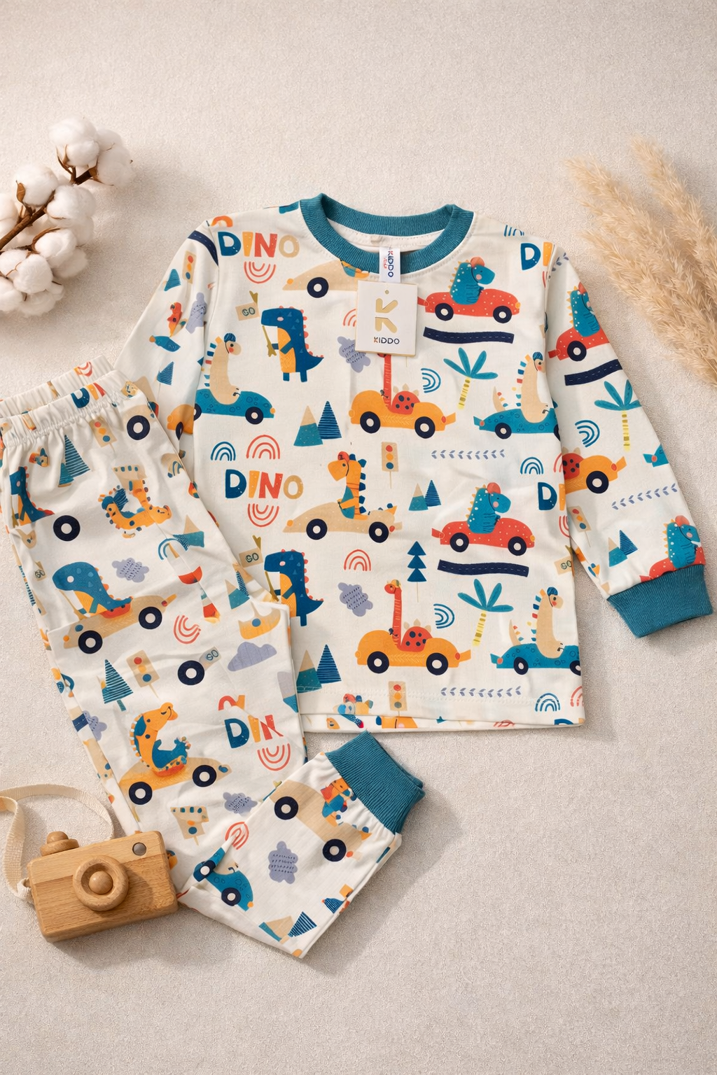 ست بلوز شلوار راحتی دایناسور راننده