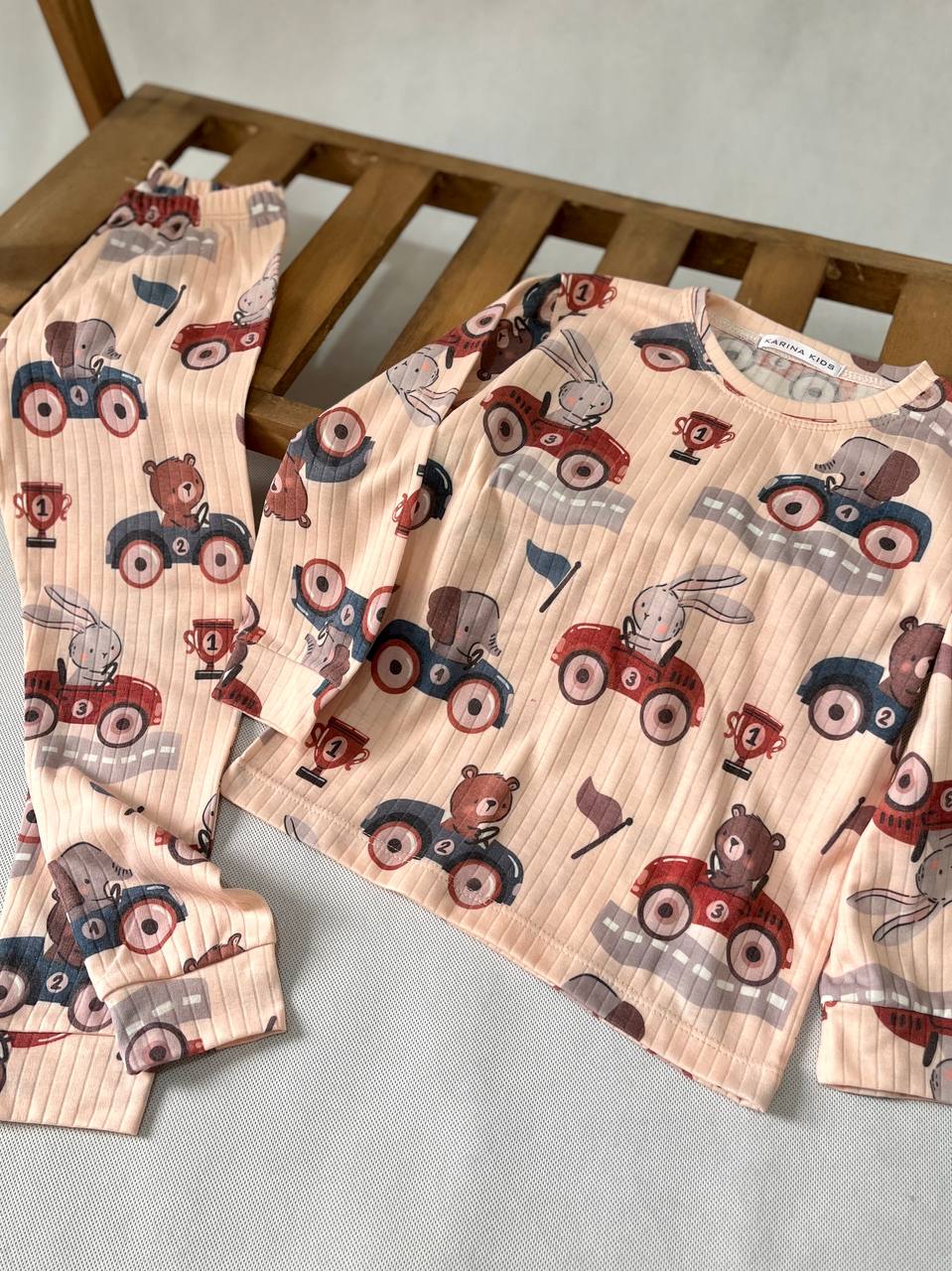 ست بلوز شلوار کبریتی خرس راننده