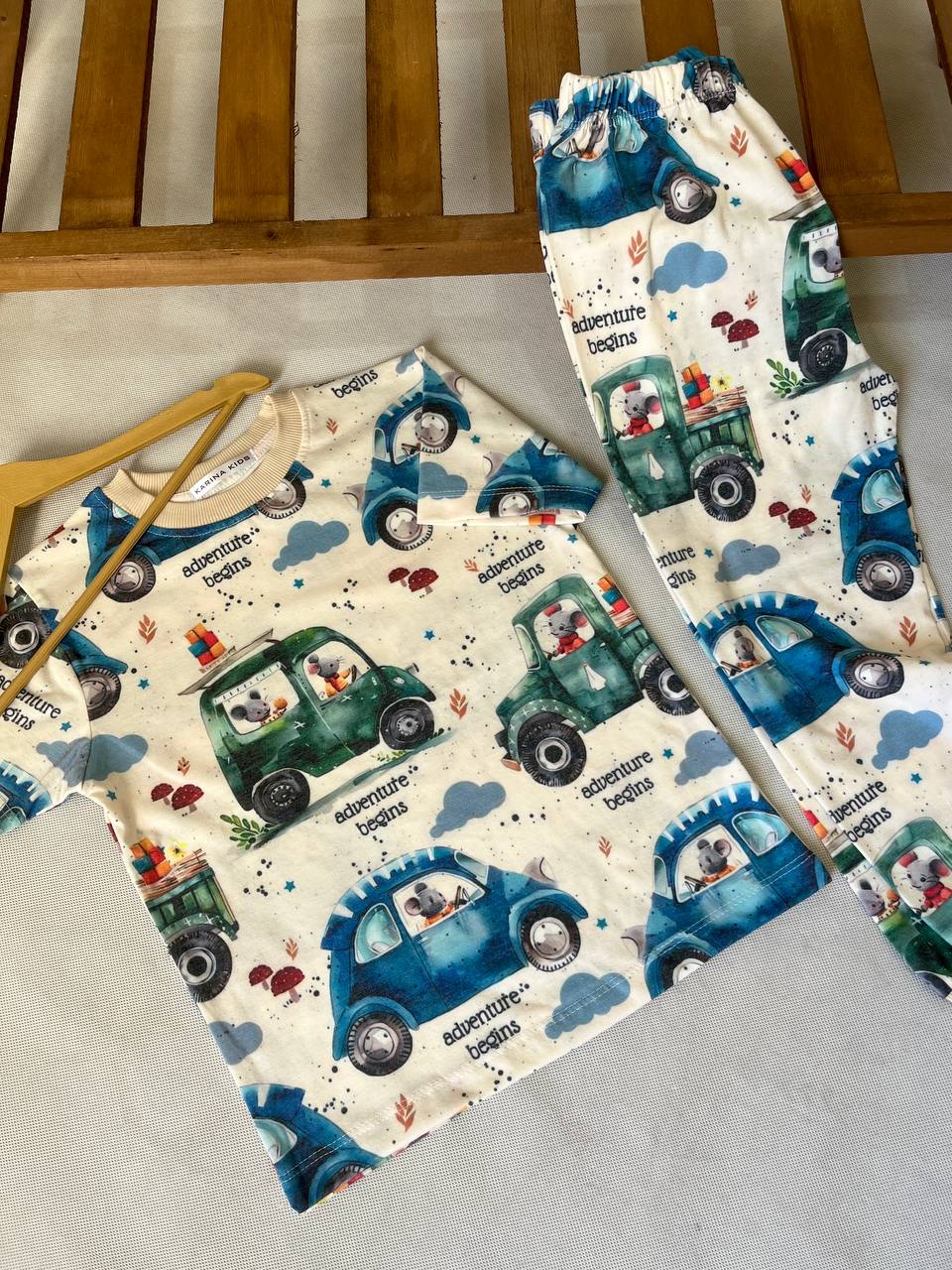 ست تیشرت شلوار راحتی ماشین و موش